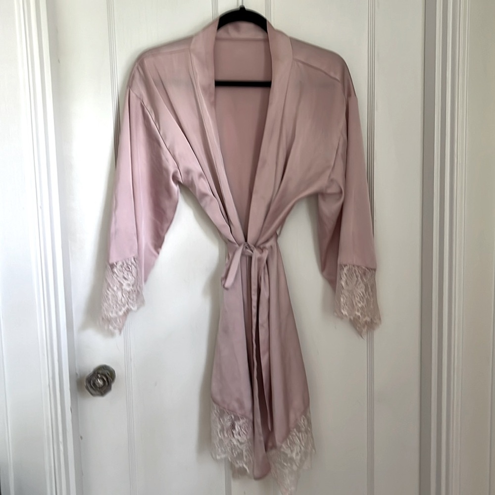 Light Pink and lace summer Kimono